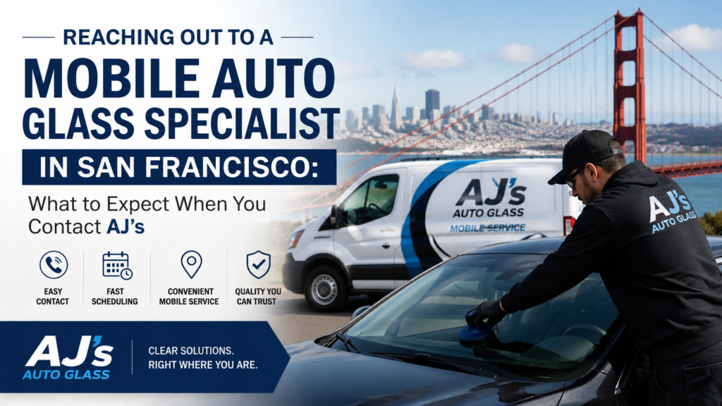 Reaching Out to a Mobile Auto Glass Specialist in San Francisco: What to Expect When You Contact AJ's